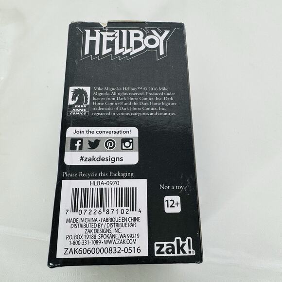 5 for $25| zak! designs Hellboy Right Hand of Doom 5" Ceramic Bank Loot Crate - Picture 5 of 6